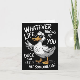Funny Duck Shirt Funny Quote Graphic Tees For Men Card