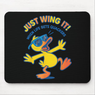 Funny Duck Shirt Funny Quote Graphic Tees For Men Mouse Pad
