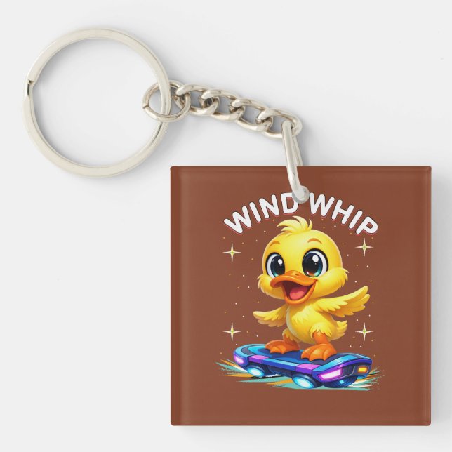 funny duck T-Shirt Key Ring (Front)