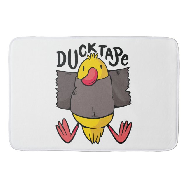 Funny Duck Tape Bath Mat (Front)