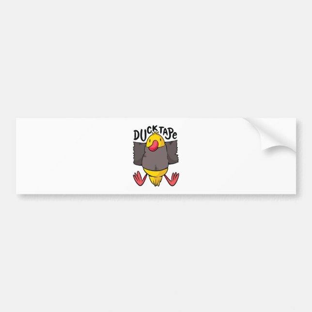Funny Duck Tape Bumper Sticker (Front)