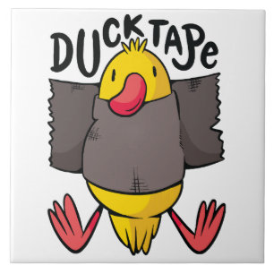 Funny Duck Tape Ceramic Tile