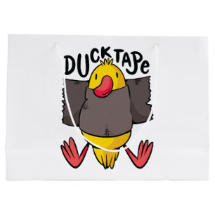 Funny Duck Tape Large Gift Bag
