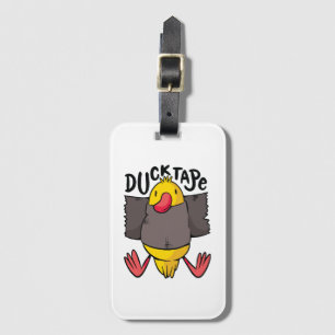 Funny Duck Tape Luggage Tag