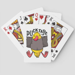 Funny Duck Tape Playing Cards