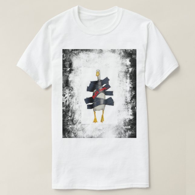 Funny Duck Tape Pun T-Shirt –Hilarious Animal Tee  (Design Front)