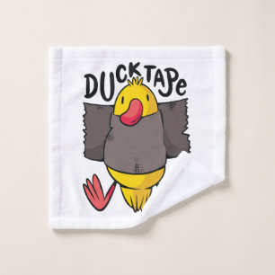 Funny Duck Tape Wash Cloth