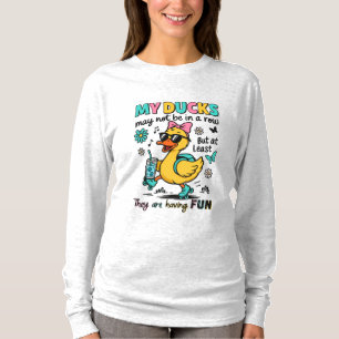 Funny Ducks Not In A Row T-Shirt