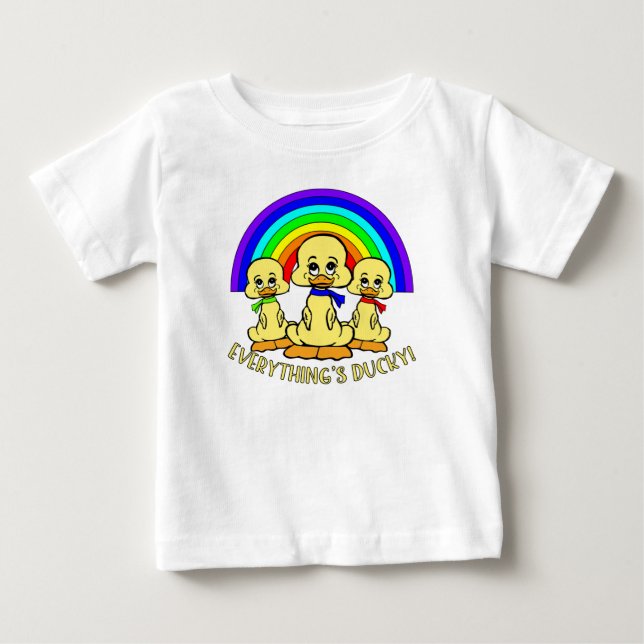 FUNNY DUCKS RAINBOWCORE  BABY T-Shirt (Front)