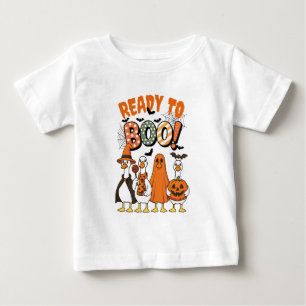 Funny Ducks Ready to Boo Halloween Baby T-Shirt