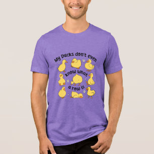 Funny Ducks Sarcastic Tri-Blend Shirt