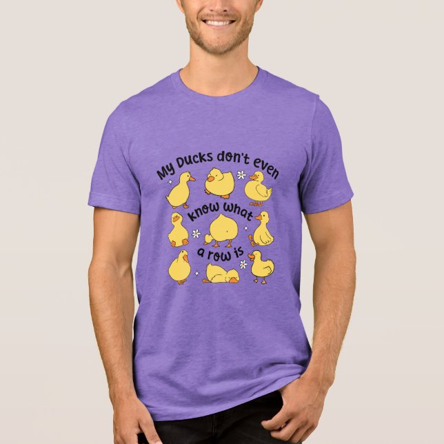 Funny Ducks Sarcastic  Tri-Blend Shirt (Front)