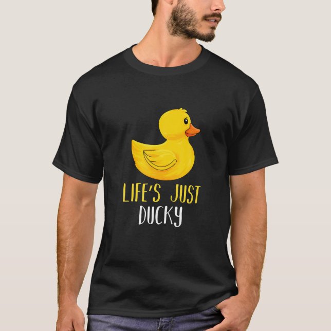 Funny Ducky Rubber Duckie Gift T-Shirt (Front)