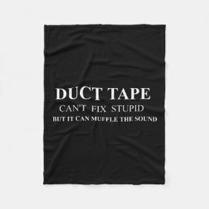 Funny Duct Tape Apparel - Cute Witty Sayings Graph Fleece Blanket