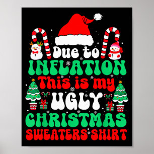 Funny Due To Inflation This Is My Ugly Christmas S Poster