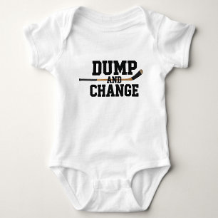Funny Dump and Change Diaper Change Humour Baby Bodysuit