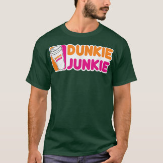 Funny Dunkie Junkie Coffee Love Funny Coffee Sayin T-Shirt