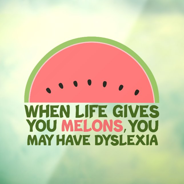 Funny Dyslexia Joke Melons from Lemons (Sheet 3)