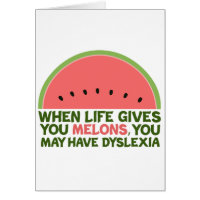 Funny Dyslexia Quote Dyslexic Humour Card