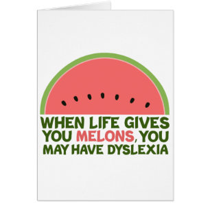 Funny Dyslexia Quote Dyslexic Humour Card