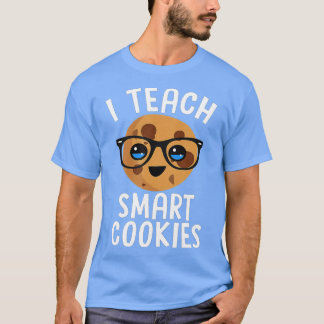 Funny eacher Gift I EACH SMAR COOKIES Cute Emoji G T-Shirt