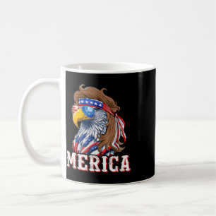 Funny Eagle Mullet 4th Of July Usa American Flag M Coffee Mug