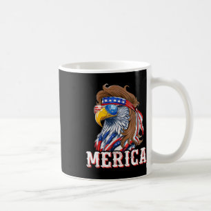 Funny Eagle Mullet 4th Of July Usa American Flag M Coffee Mug