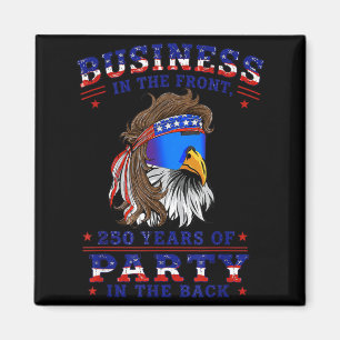 Funny Eagle Mullet-Aamerica 250 Years Independence Magnet