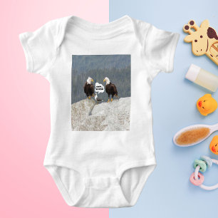 Funny Eagles and Seagull Baby Bodysuit