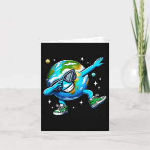 Funny Earth Dab - Earth Day Kids Boys Dabbing Danc Card