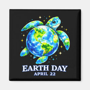 Funny earth day 2026 save the earth sea turtle kid magnet