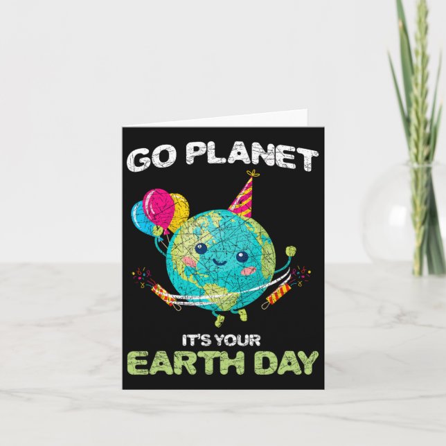 Funny Earth Day  Card (Front)