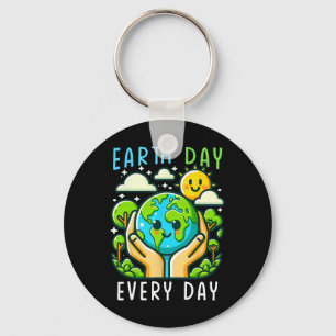 Funny Earth Day Save The Planet Cute Earth Day Key Ring