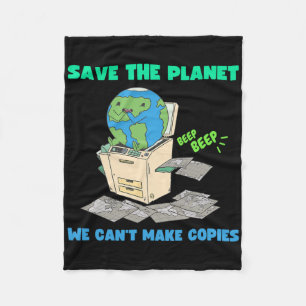 Funny Earth Day Shirt For Women Men Save The Earth Fleece Blanket