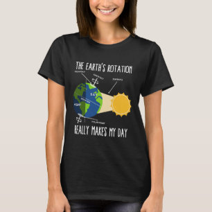 Funny Earth Rotation Earth Day Science Teacher Kid T-Shirt