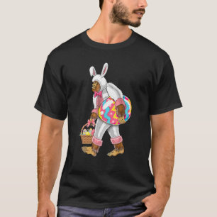 Funny Easter Bigfoot Sasquatch With Bunny Ears Cos T-Shirt