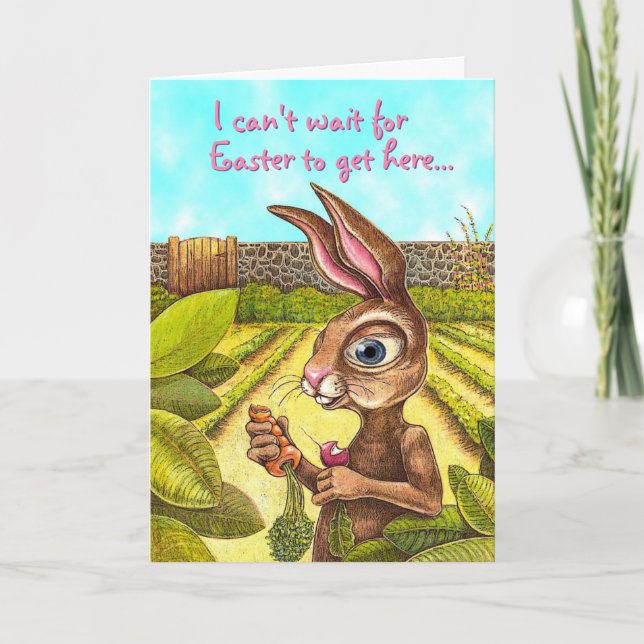 Funny Easter Bunny Card (Front)