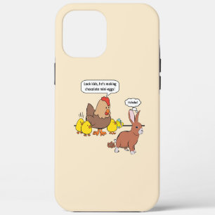 Funny Easter Bunny Chocolate Eggs iPhone 12 Pro Max Case