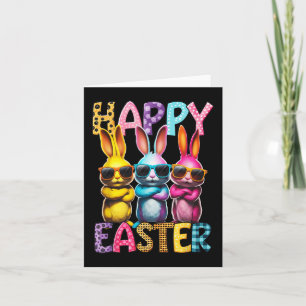 Funny Easter Bunny Cool Bunnies Happy Easter Kids  Card