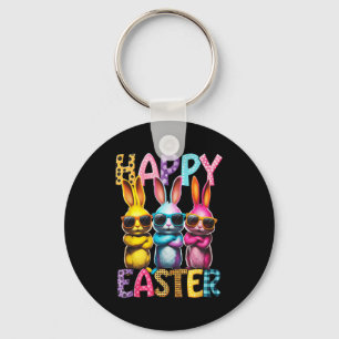 Funny Easter Bunny Cool Bunnies Happy Easter Kids  Key Ring