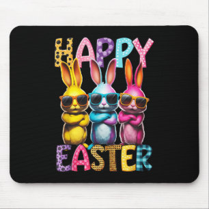 Funny Easter Bunny Cool Bunnies Happy Easter Kids Mouse Pad