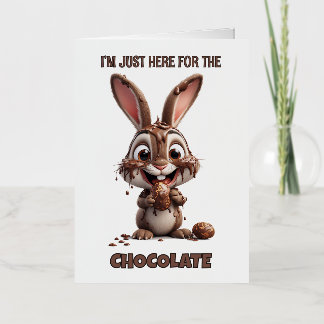 Funny Easter Bunny – Cute & Playful Easter Design Foil Holiday Card