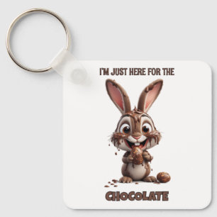 Funny Easter Bunny – Cute & Playful Easter Design Key Ring