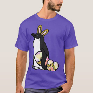 Funny Easter Bunny Ears on Penguin T-Shirt