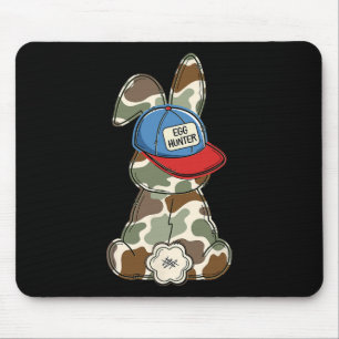 Funny Easter Bunny Face Camo For Boys Men Kids Eas Mouse Pad
