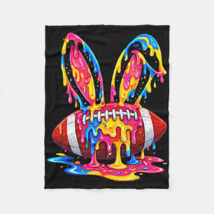 Funny Easter Bunny Ice Cream Drip Gifts For Men Bo Fleece Blanket