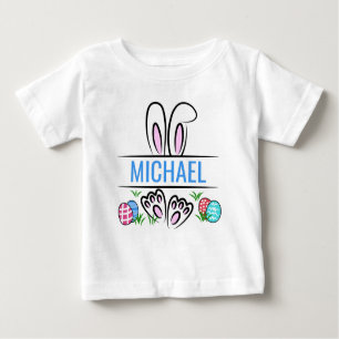 Funny Easter Bunny Name Personalised Baby T-Shirt