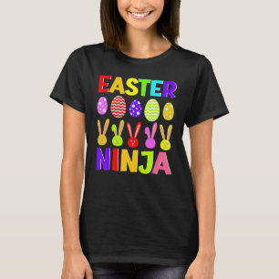 Funny Easter Bunny Ninja Eggs Hunt Rabbit Kids Tod T-Shirt