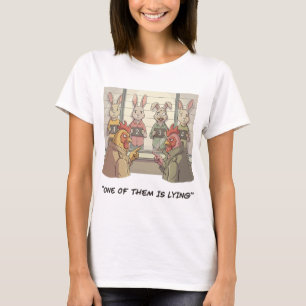 Funny Easter Bunny - Noir Detective Egg Hunt Humou T-Shirt