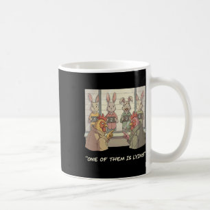 Funny Easter Bunny - Noir Detective One Of Them Is Coffee Mug